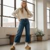 image:imageCUSHIONAIRE Womens Granola Previous Buckle Issue Fixed Genuine Suede Cork Footbed Platform Clog Comfort Wide Widths Available Chestnut 6