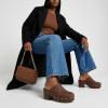 image:imageCUSHIONAIRE Womens Guest Faux Wood Clog with Memory Foam Padding Wide Widths AvailableBrown