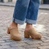 image:imageCUSHIONAIRE Womens Guest Faux Wood Clog with Memory Foam Padding Wide Widths AvailableSand