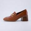 image:imageCUSHIONAIRE Womens Royal Block Heel Loafer Memory Foam Wide Widths AvailableCognac