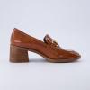 image:imageCUSHIONAIRE Womens Royal Block Heel Loafer Memory Foam Wide Widths AvailableCognac
