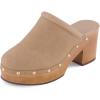 image:imageCUSHIONAIRE Womens Guest Faux Wood Clog with Memory Foam Padding Wide Widths AvailableSand