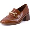 image:imageCUSHIONAIRE Womens Royal Block Heel Loafer Memory Foam Wide Widths AvailableCognac