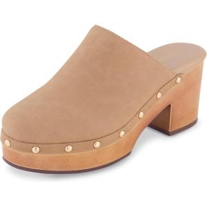 image:imageCUSHIONAIRE Womens Gibbons Faux Wood Clog with Memory Foam Padding Wide Widths AvailableSand