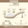 image:imageCUSHIONAIRE Giselle Clear Kitten Heels for Women Comfortable and Stylish Low Heeled Mules Dressy SlipOn DesignClear