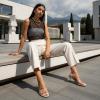 image:imageCUSHIONAIRE Giselle Clear Kitten Heels for Women Comfortable and Stylish Low Heeled Mules Dressy SlipOn DesignClear