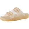 image:imageCUSHIONAIRE Pool Slides for Women Waterproof Double Buckle Adjustable SlipOn Womens Sandals for Beach Shower Casual WearChampagne