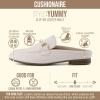 image:imageCUSHIONAIRE Yummy Slip On Womens Mules Business Casual Loafers for Women with Low Heel and Metal Chain Detail  Run Small Size UpBone