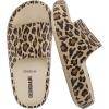 image:imageCUSHIONAIRE Feather EVA Slides for Women  Comfortable Slip On Womens Slippers Indoor Outdoor Shower Shoes Beach Essential Cloud SlidesLeopard