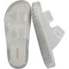 image:imageCUSHIONAIRE Pool Slides for Women Waterproof Double Buckle Adjustable SlipOn Womens Sandals for Beach Shower Casual WearClear