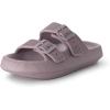 image:imageCUSHIONAIRE Fame Pillow Recovery Sandals for Women Adjustable Double Buckle Waterproof EVA Cloud Slides for WomenIris