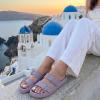 image:imageCUSHIONAIRE Fame Pillow Recovery Sandals for Women Adjustable Double Buckle Waterproof EVA Cloud Slides for WomenIris