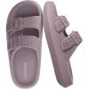 image:imageCUSHIONAIRE Fame Pillow Recovery Sandals for Women Adjustable Double Buckle Waterproof EVA Cloud Slides for WomenIris