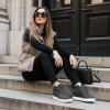 image:imageCUSHIONAIRE Hart Womens Casual Shoes with Dual Zippers Lightweight Hidden Wedge Fashion Sneakers for WomenBlack Canvas