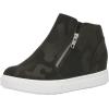 image:imageCUSHIONAIRE Hart Womens Casual Shoes with Dual Zippers Lightweight Hidden Wedge Fashion Sneakers for WomenCamo