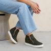 image:imageCUSHIONAIRE Hart Womens Casual Shoes with Dual Zippers Lightweight Hidden Wedge Fashion Sneakers for WomenCamo Canvas