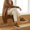 image:imageCUSHIONAIRE Hart Womens Casual Shoes with Dual Zippers Lightweight Hidden Wedge Fashion Sneakers for WomenCognac