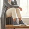 image:imageCUSHIONAIRE Hart Womens Casual Shoes with Dual Zippers Lightweight Hidden Wedge Fashion Sneakers for WomenGrey