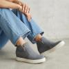 image:imageCUSHIONAIRE Hart Womens Casual Shoes with Dual Zippers Lightweight Hidden Wedge Fashion Sneakers for WomenGrey