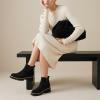 image:imageCUSHIONAIRE Parade PullOn Womens Boots Lightweight Lug Sole Chelsea Style Ankle Boots for Women with Detailed StitchingBlack
