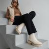 image:imageCUSHIONAIRE Parade PullOn Womens Boots Lightweight Lug Sole Chelsea Style Ankle Boots for Women with Detailed StitchingBone