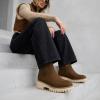 image:imageCUSHIONAIRE Parade PullOn Womens Boots Lightweight Lug Sole Chelsea Style Ankle Boots for Women with Detailed StitchingChocolate