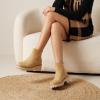 image:imageCUSHIONAIRE Parade PullOn Womens Boots Lightweight Lug Sole Chelsea Style Ankle Boots for Women with Detailed StitchingTan