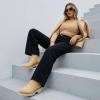 image:imageCUSHIONAIRE Parade PullOn Womens Boots Lightweight Lug Sole Chelsea Style Ankle Boots for Women with Detailed StitchingTan