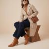 image:imageCUSHIONAIRE Womens Barbi Pointed Toe Kitten Heel Bootie  Soft Vegan Leather Memory Foam Wide Widths and Back ZipperCognac