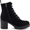image:imageCUSHIONAIRE Womens James lace up boot Memory Foam Wide Widths AvailableBlack Faux Suede