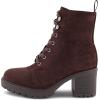image:imageCUSHIONAIRE Womens James lace up boot Memory Foam Wide Widths AvailableChocolate Faux Suede