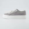 image:imageCUSHIONAIRE Womens Tag Low top Canvas Sneaker Memory FoamGrey Canvas