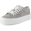 image:imageCUSHIONAIRE Womens Tag Low top Canvas Sneaker Memory FoamGrey Canvas