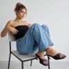 image:imageCUSHIONAIRE Belle Kitten Heels for Women with Buckle Accent Comfortable Mule Dressy Womens SandalsBlack