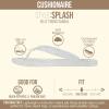 image:imageCUSHIONAIRE Splash Jelly Flip Flops for Women With Flexible Sole Soft Footbed Summer Sandals for WomenClear