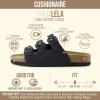 image:imageCUSHIONAIRE Womens Lela Cork footbed Sandal with ComfortBlack Nappa