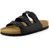 image:imageCUSHIONAIRE Womens Lela Cork footbed Sandal with ComfortBlack Nappa