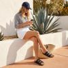 image:imageCUSHIONAIRE Womens Lela Cork footbed Sandal with ComfortBlack Nappa