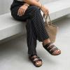 image:imageCUSHIONAIRE Womens Lela Cork footbed Sandal with ComfortBlack Nappa