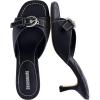 image:imageCUSHIONAIRE Belle Kitten Heels for Women with Buckle Accent Comfortable Mule Dressy Womens SandalsBlack