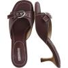 image:imageCUSHIONAIRE Belle Kitten Heels for Women with Buckle Accent Comfortable Mule Dressy Womens SandalsChocolate