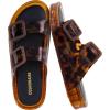 image:imageCUSHIONAIRE Pool Slides for Women Waterproof Double Buckle Adjustable SlipOn Womens Sandals for Beach Shower Casual WearTortie Smooth