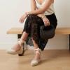 image:imageCUSHIONAIRE Bonita Platform Espadrille Wedge Sandals for Women Closed Toe Lace Up Ankle Wrap Dressy Everyday Womens HeelsBeige