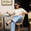 image:imageCUSHIONAIRE Bonita Platform Espadrille Wedge Sandals for Women Closed Toe Lace Up Ankle Wrap Dressy Everyday Womens HeelsBlack