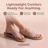 image:imageCUSHIONAIRE Caper Jelly Sandals for Women Comfortable Womens Slides with Cushioned Footbed and Wide Widths AvailableClear