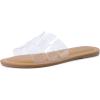 image:imageCUSHIONAIRE Caper Jelly Sandals for Women Comfortable Womens Slides with Cushioned Footbed and Wide Widths AvailableClear