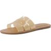 image:imageCUSHIONAIRE Caper Jelly Sandals for Women Comfortable Womens Slides with Cushioned Footbed and Wide Widths AvailableNude