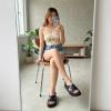 image:imageCUSHIONAIRE Eden Footbed Sandals for Women Comfortable Arch Support Womens Sandals with Platform Slingback Strap and Memory FoamBlack