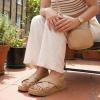 image:imageCUSHIONAIRE Eden Footbed Sandals for Women Comfortable Arch Support Womens Sandals with Platform Slingback Strap and Memory FoamTan