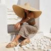 image:imageCUSHIONAIRE Eden Footbed Sandals for Women Comfortable Arch Support Womens Sandals with Platform Slingback Strap and Memory FoamTan